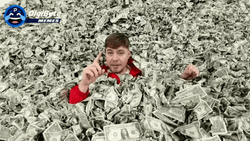 Mrbeast Meme In The Pool Of Money GIF