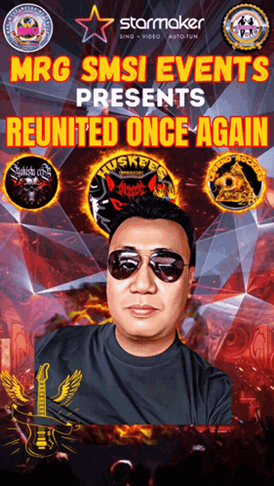 Mrg Smsi Events Presents Reunited Once Again Poster With Sunglasses Man GIF