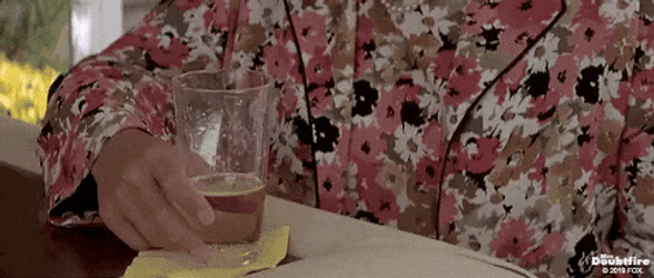 Mrs Doubtfire Getting Drunk GIF