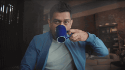 Ms Dhoni Poker Drinking Pointing