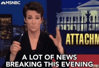 MSNBC Anchor Says A Lot Of News Breaking GIF