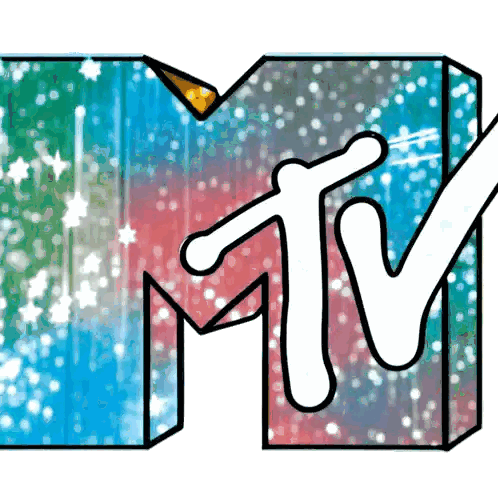 MTV Logo With Unicorn Sticker