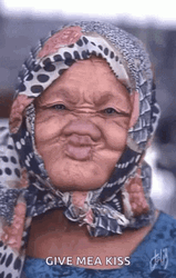 Muah Give Me A Kiss Funny Pouty Lips GIF