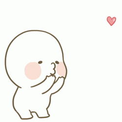 Muah Ompangi Cartoon Sending Hearts GIF