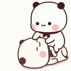 Muah Panda Bears Kissing GIF