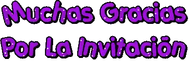 Muchas Gracias Por La Invitacion Text Sticker