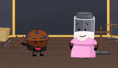 Muffin And Container With Face GIF