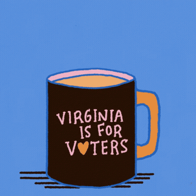 Mug Saying Virginia Is For Voters GIF