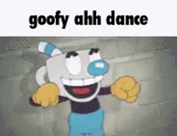 Mugman Goofy Ahh Dance GIF