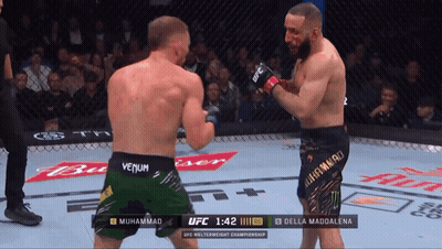 Muhammad And Della Maddalena Fight In UFC GIF