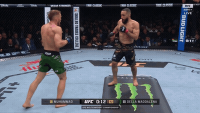 Muhammad And Della Maddalena Fighting In UFC GIF