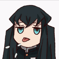 Muichiro Playing Her Tongue GIF