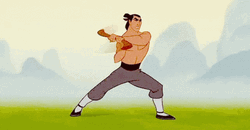 Mulan Li Shang Broke Vase GIF
