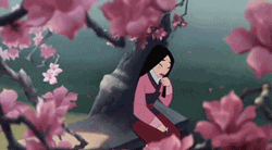 Mulan Singing Her Reflection Song GIF