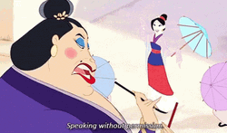 Mulan The Matchmaker Speaking Without Permission GIF