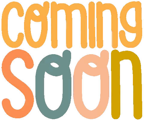 Multicolored Coming Soon Sign Sticker