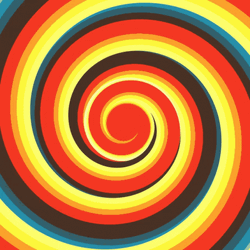 Multicolored Hypnotic Spiral  GIF