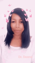 Multiple Pink Butterfly In Head GIF