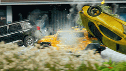 Multiple Vehicle Collision Crazy Driving GIF