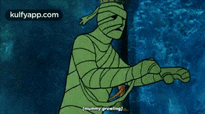 Mummy Standing In Front Of Group GIF