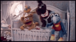 Muppet Babies Dancing In Crib GIF