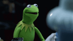 Muppet Kermit Falling Off Building GIF