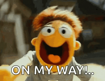 Muppet Mouth Open On My Way GIF