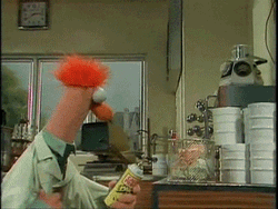 Muppet Show Beaker Dumpster Fire GIF