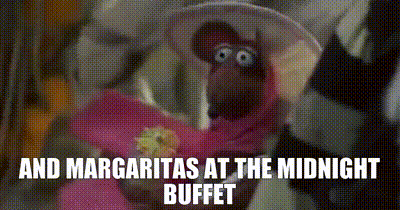 Muppet Wearing Hat And Flower GIF
