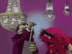 Muppets Animal Surprised Boom GIF