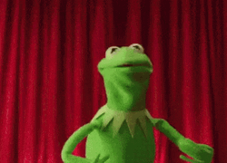 Muppets Frenzied Kermit The Frog GIF