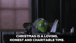 Muppets Kermit The Frog Loving Christmas  GIF