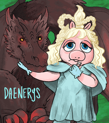 Muppets Miss Piggy Daenerys Animation GIF