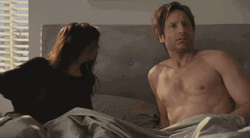 Murder David Duchovny Bed Fight GIF