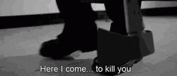 Murder Dragging Axe Black And White GIF