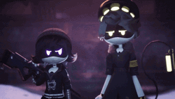 Murder Drones Cute Fist Bump GIF