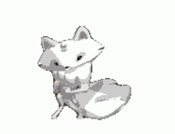 Muscled Arctic Fox Dancing GIF