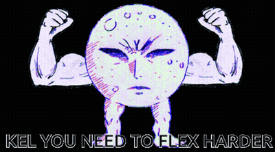 Muscular Face Kel You Need To Flex Harder GIF