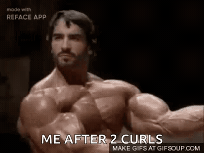 Muscular Man Flexing In Black And White GIF