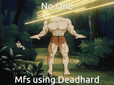 Muscular Man No One Mfs Using Deadhard GIF