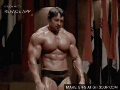 Muscular Man Reface App GIF