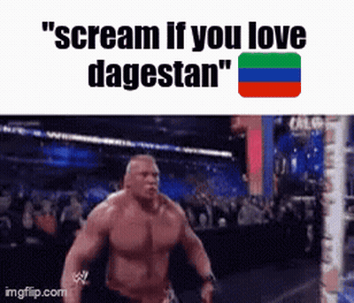 Muscular Man Scream If You Love Dagestan GIF