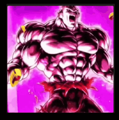 Muscular Man Screaming In Front Of Purple Background GIF