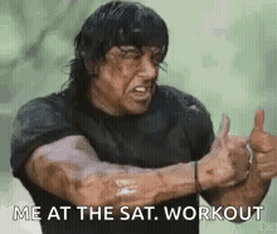 Muscular Man Thumbs Up Saying Me At The Sat Workout GIF