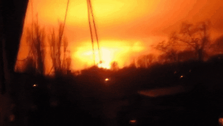 Mushroom Cloud From Afar GIF