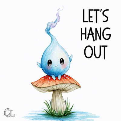 Mushroom Saying Let's Hang Out GIF