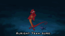 Mushu Says Go To Your Tent GIF