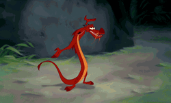 Mushu The Dragon Got Stepped On GIF