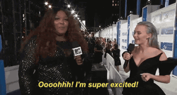 Music Award Hosts Lizzo Super Excited GIF