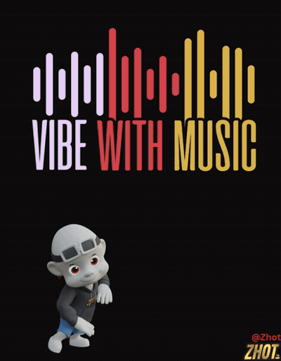 Music Poster With Boy And Girl GIF